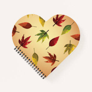Painterly Autumn Leaves Notebook