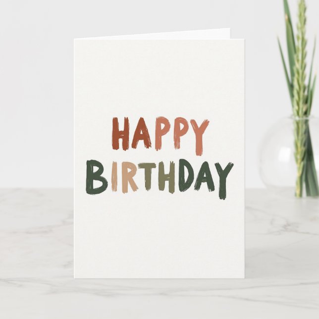 Painterly Birthday Card (Front)