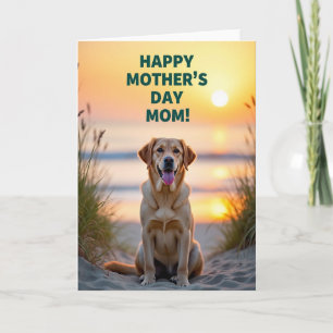 Painterly Canine Mothers Day Card