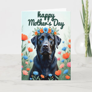 Painterly Dog Mothers Day Card
