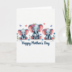 Painterly Elephant Love Card