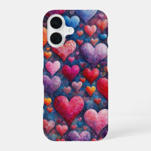 Painterly Heart Burst iPhone 16 Case