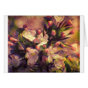 Painterly Image of Crabapple Blossom