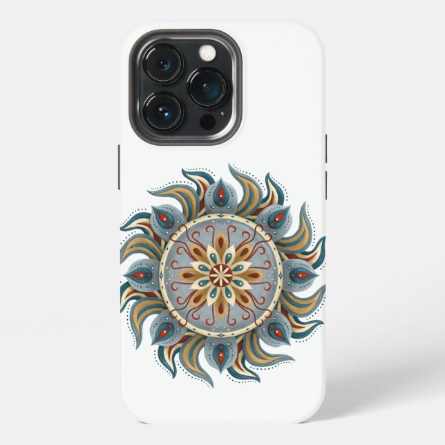 Painterly Mandala iPhone Case (Back)