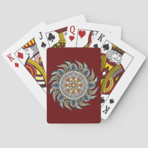 Painterly Mandala Playing Cards