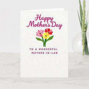 Painterly Mothers Day Blooms Card