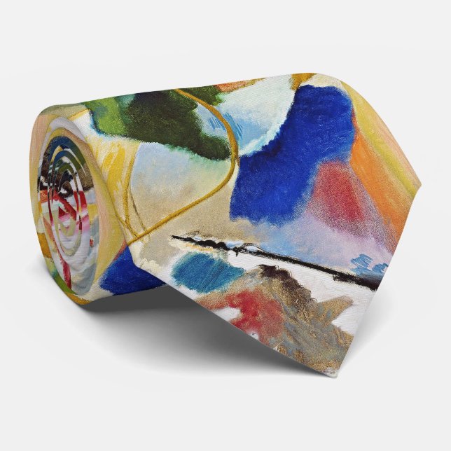 Painterly Motion – Expressive Flow Tie (Rolled)