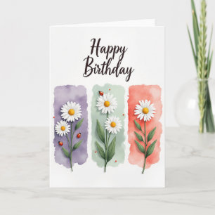 Painterly Panel Birthday Card