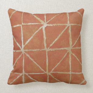 Painterly Pattern Rust Cushion