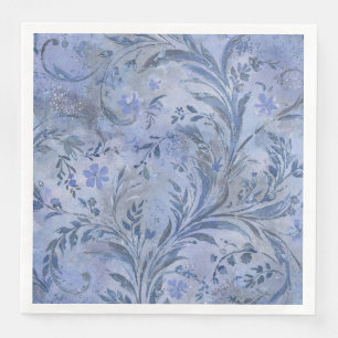 Painterly Periwinkle Smokey Blue Dreamy Hues Napkin