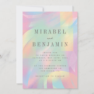 Painterly Rainbow Invitation
