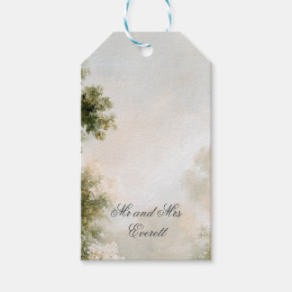 Painterly Romantic Garden Wedding Gift Tags