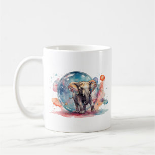 Painterly The Elephant Painting Creative Elephant Coffee Mug