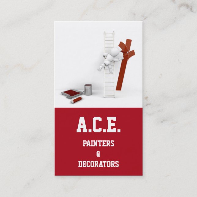 Painters and Decorators Business Card (Front)
