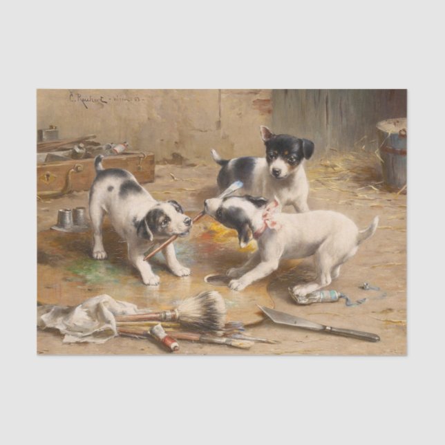 Painters Dispute by Carl Reichert Tissue Paper (Front)