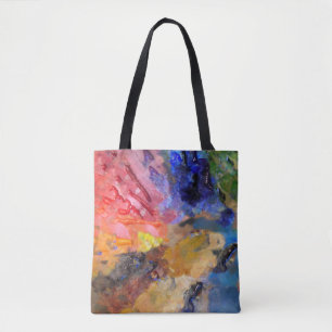 Painter's Palette Colourful Paint  Tote Bag