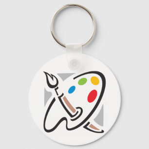 Painters Palette Keychain