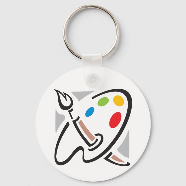 Painters Palette Keychain (Front)