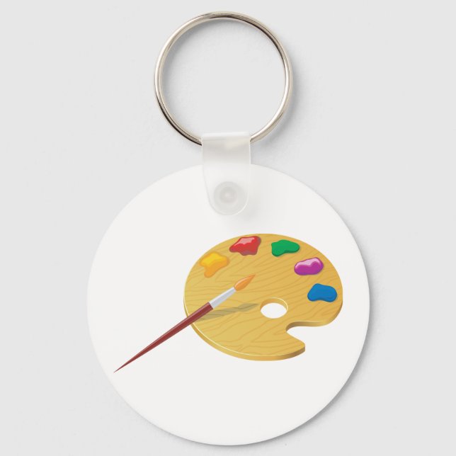 Painters Palette Keychain (Front)