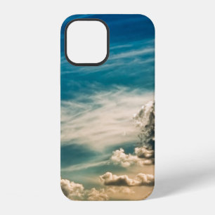 Paintery sky. Beautiful dramatic sky with clouds a iPhone 12 Case