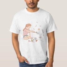 "Painting a Girl Art Tee"