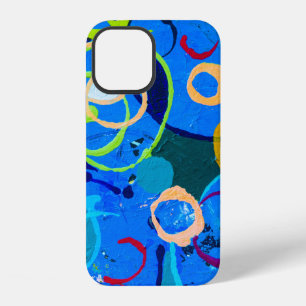 Painting abstract art oil and acrylic colour on ca iPhone 12 case