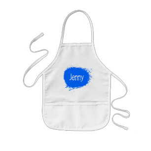 Painting apron for kids with custom name