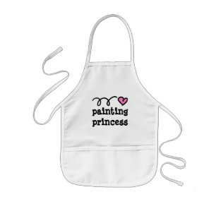Painting apron for little kids   Painting princess