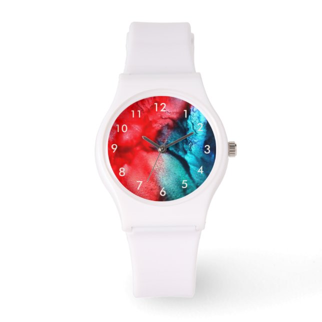 Painting, Art, Unisex Two-Tone Bracelet Watch (Front)