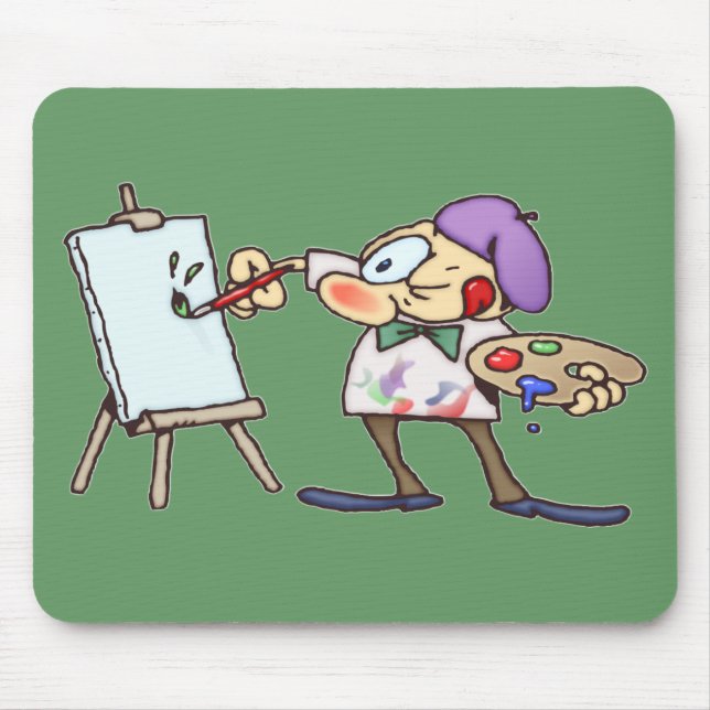 Painting Artist Mouse Pad (Front)