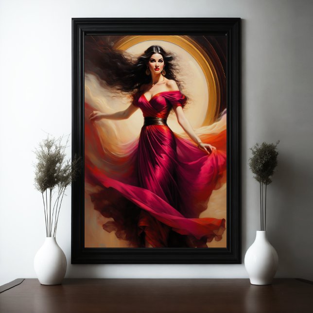 Painting Beautiful Woman Stunning Dress Poster (Creator Uploaded)