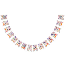 Painting Birthday Party Colourful Splashes Bunting