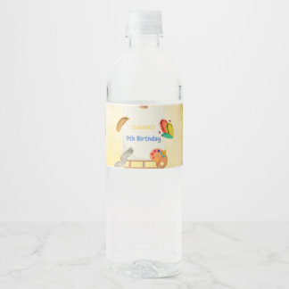Painting Birthday Water Bottle Label