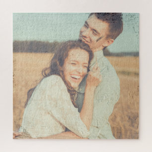 Painting Brush Strokes Overlay Custom Photo Jigsaw Puzzle