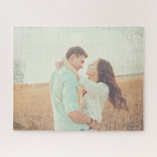 Painting Brush Strokes Overlay Custom Photo Jigsaw Puzzle