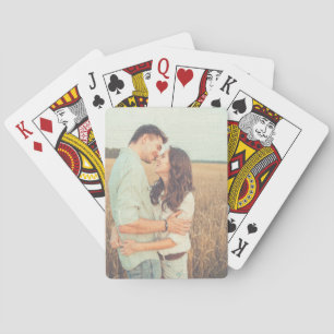 Painting Brush Strokes Overlay Custom Photo Playing Cards