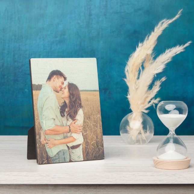 Painting Brush Strokes Painted Overlay Photo Plaque (Side)