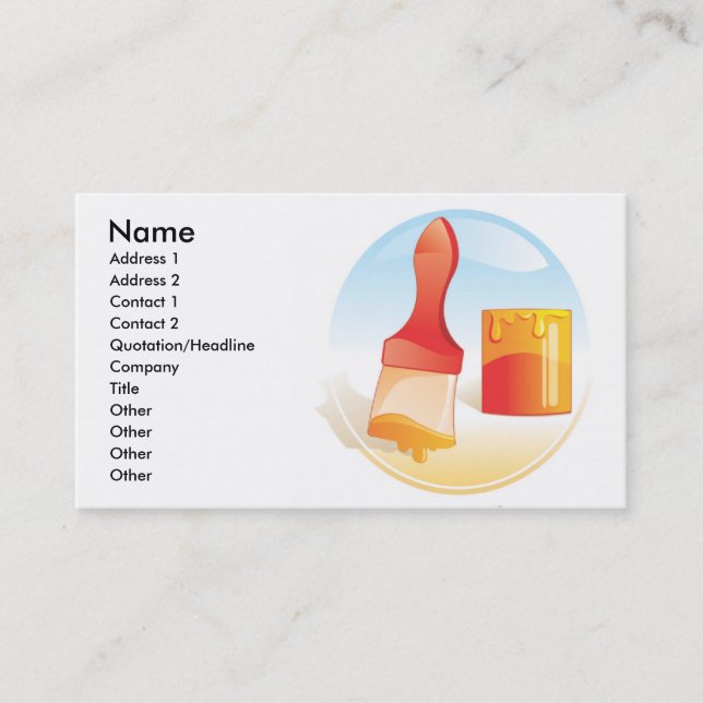 Painting Business Card (Front)