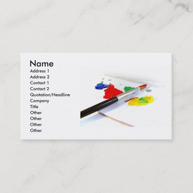 Painting Businesss Card (Front)