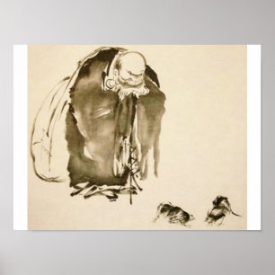 Painting by Miyamoto Musashi, c. 1600's Poster