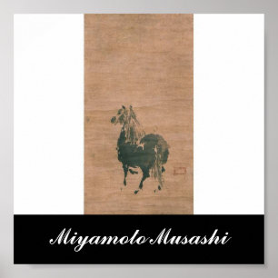 Painting by Miyamoto Musashi, c. 1600's Poster