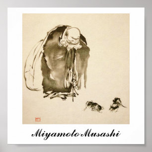 Painting by Miyamoto Musashi, c. 1600's Poster