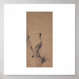 Painting by Miyamoto Musashi, c. 1600's Poster