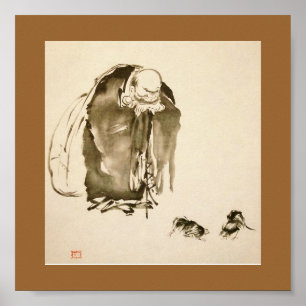 Painting by Miyamoto Musashi, c. 1600's Poster