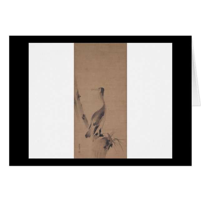 Painting by Miyamoto Musashi, circa 1600's (Front Horizontal)