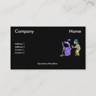 Painting Cars Business Card