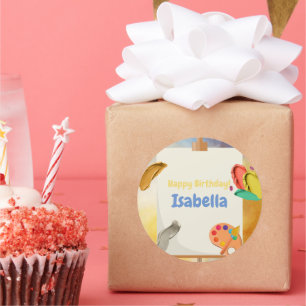 Painting  classic round sticker