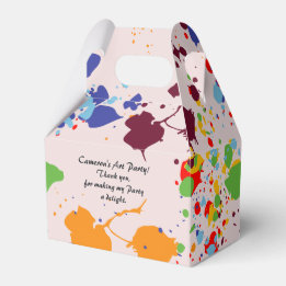 Painting Colourful Art Themed Birthday Party Favour Box