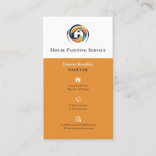 Painting Companies Business Card (Front)