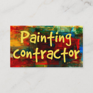 Painting Contractor in Paint Business Card
